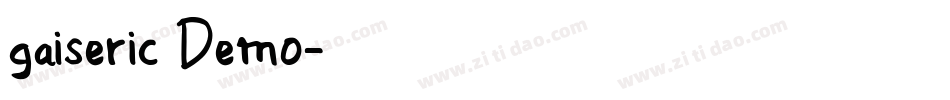 gaiseric Demo字体转换